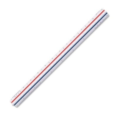 Staedtler Mars Triangle Reduction Scale Ruler Engineering Drafting NEW