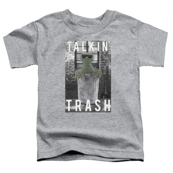 Sesame Street - Talkin Trash - Toddler Short Sleeve Shirt - 4T