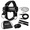 Black Plus-With Support Strap, variant on Black Weight Lifting Neck Harness With Support Strap, 30" Heavy Duty Steel Chain Strength Trainer