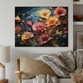 thumbnail image 2 of Designart "Morning Glory Colorful Morning Serenade II" Floral Print on Natural Pine Wood, 2 of 5