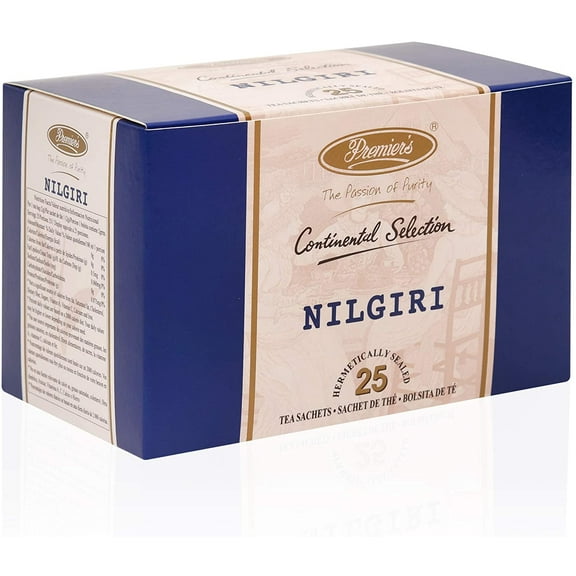Premier's Nilgiri Tea, Continental Selection, 25 Tea Bags,  1.76 oz (50g)