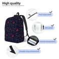 thumbnail image 3 of Vsdgher Christmas Deer Print Canvas Backpack Travel Rucksack Unisex Knapsack 15.7/17.7Inch Laptop Backpack for Work,College-Medium, 3 of 5