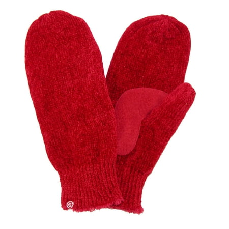 Chenille Suede - Size one size Women's Chenille with Suede Palm Mitten