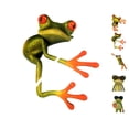 thumbnail image 2 of Kenally Pegatina Universal para coche 3D Peep Frog, pegatinas divertidas para coche, pegatina para ventana de rana estéreo para camión, decoración Type3 NO3 Kenally CZ9237-01, 2 of 6