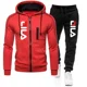 thumbnail image 3 of Nueva chaqueta con cremallera para hombre, jersey con capucha, pantalones deportivos, ropa deportiva informal para correr, conjunto de 2 piezas para ropa de calle para hombre, 3 of 5