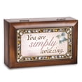 thumbnail image 2 of You Are Simply Amazing Jeweled Woodgrain Jewelry Music Box - Plays Tune Wonde..., 2 of 2