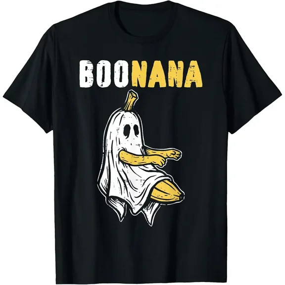 Halloween Banana Ghost Boonana Funny Costume Men Women Kids T-Shirt