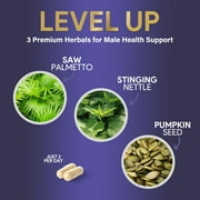 Prostate Health Supplements for Men - 3X Strength with Saw Palmetto Blend Stinging Nettle Root & Pumpkin Seed Support Complex - Supports Bathroom Trips Prostate & Urinary Health - 60 Capsules