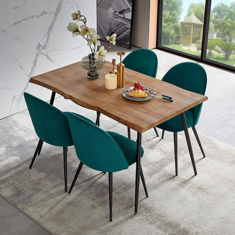 NORDICANA Home Kitchen Chair with Table Set for 4, Stylish NORDICANA Home Kitchen Chair with Table Set for 4, Stylish