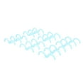 thumbnail image 1 of 50PCS Comb Binding Spine 16mm 3 Rings A4 PP Book Binder Spine Reports Presentations, 1 of 7
