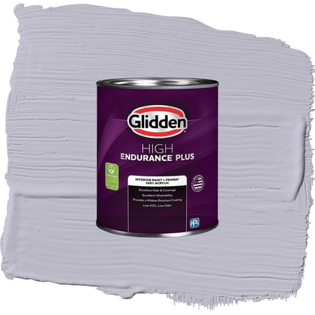 Glidden HEP Silverberry / Purple, Flat Interior Paint with Primer, 1 Quart