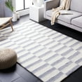 thumbnail image 2 of SAFAVIEH Vermont Yasmin Plaid Area Rug, Ivory/Grey, 6' x 9', 2 of 8