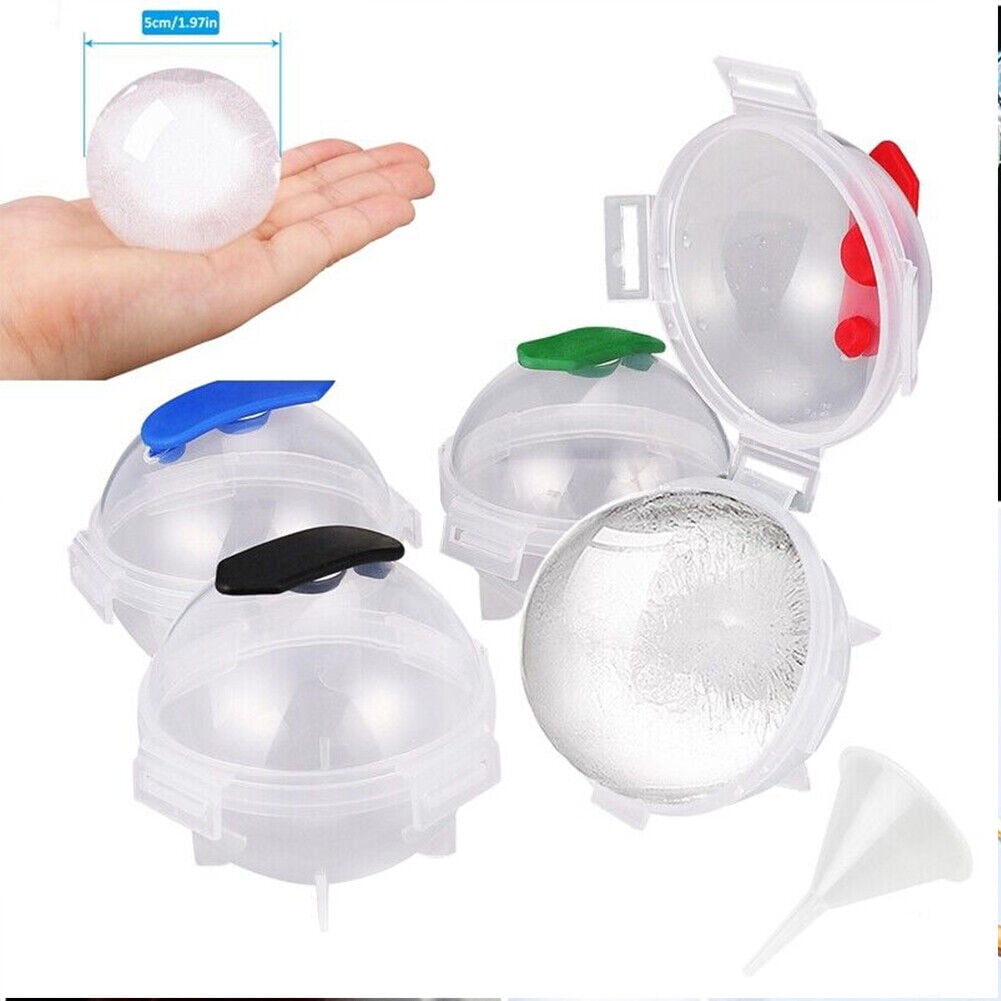 Round Ice Cube Ball Maker Tray – Silicone 8-Cavity Sphere Mold – For Whiskey Cocktails – TRUSBER®-361734