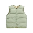thumbnail image 6 of Fesfesfes Kids Unisex Round Neck Puffer Vest Snap Button Lightweight Warm Quilted Sleeveless Jacket for Toddler Boys Girls Ages 1-10 Years, 6 of 6