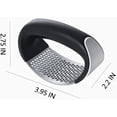 thumbnail image 2 of 4 Pcs Garlic Press Rocker, Stainless Steel Garlic Mincer Crusher Professional Kitchen Gadgets Garlic Chopper with Ergonomic Handle, 2 of 6