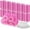 Pink, variant on Jumbo Hair Curlers Rollers, Olurssia 24Pcs Set with 12 Hair Curlers Self Grip Holding Rollers and 12 Stainless Steel Duckbill Clips for Long Medium Short Thick Fine Thin Hair Bangs Volume (Rose Red)