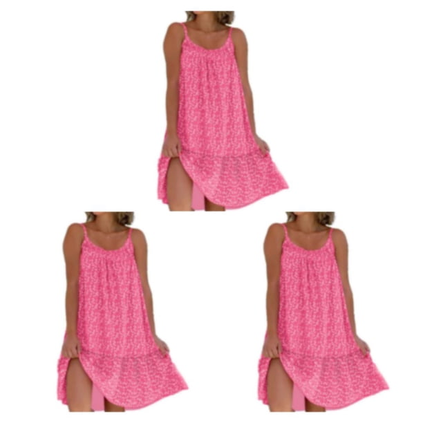 Vestido multifuncional y elegante Qarigey Vintage Boho Rosa M