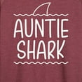 thumbnail image 3 of Instant Message - Auntie Shark - Women's Lightweight French Terry Long Sleeve Shirt, 3 of 6