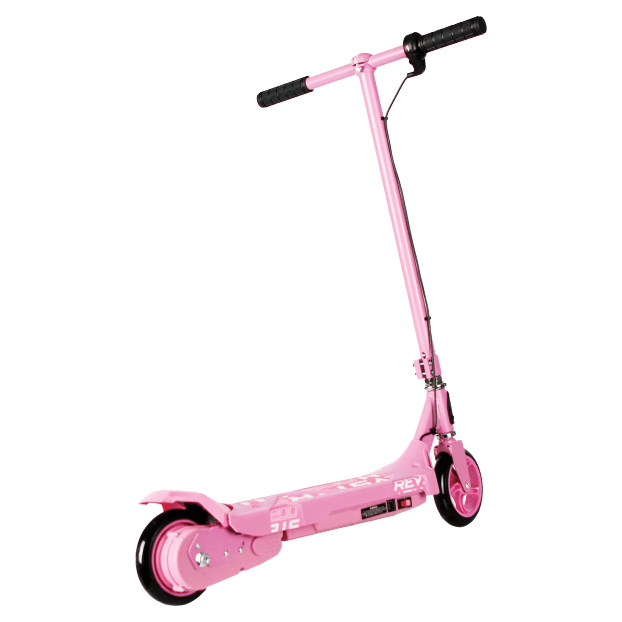 Pulse Revolution, Revster 200 Kids 2-in-1 Electric & Kick Scooter, Ages 8+, 12V battery, 8 MPH, 130mm Cast Polyurethane Wheels, Rear Brake