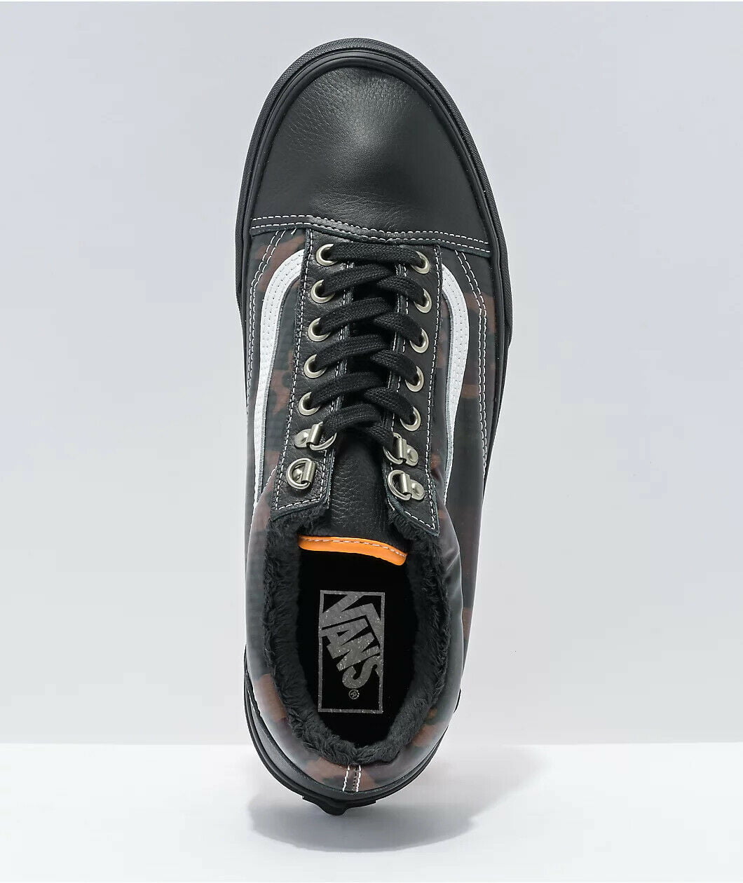 Vans Mens Skool Mte Leather Athletic and Training Shoes Black Medium (D) - Walmart.com