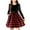 Black, variant on Girls Christmas Dresses, Princess Long Sleeve Crew Neck Casual Party Dresses for Girl Brown Size 5T