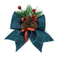 thumbnail image 1 of Lazos decorativos navideños Allgala, 4 unidades, tela navideña de 7 cm, 1 of 1