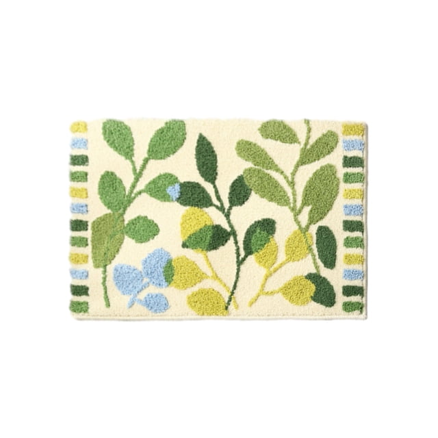 Alfombrillas de Piso para la Planta de Hoja Del Hogar Baño Alfombra Antideslizante Alfombra de Piso Absorbente Alfombra de Puerta de Entrada Alfombra de Pie Antideslizante Alfombra de Dormitorio Alfom
