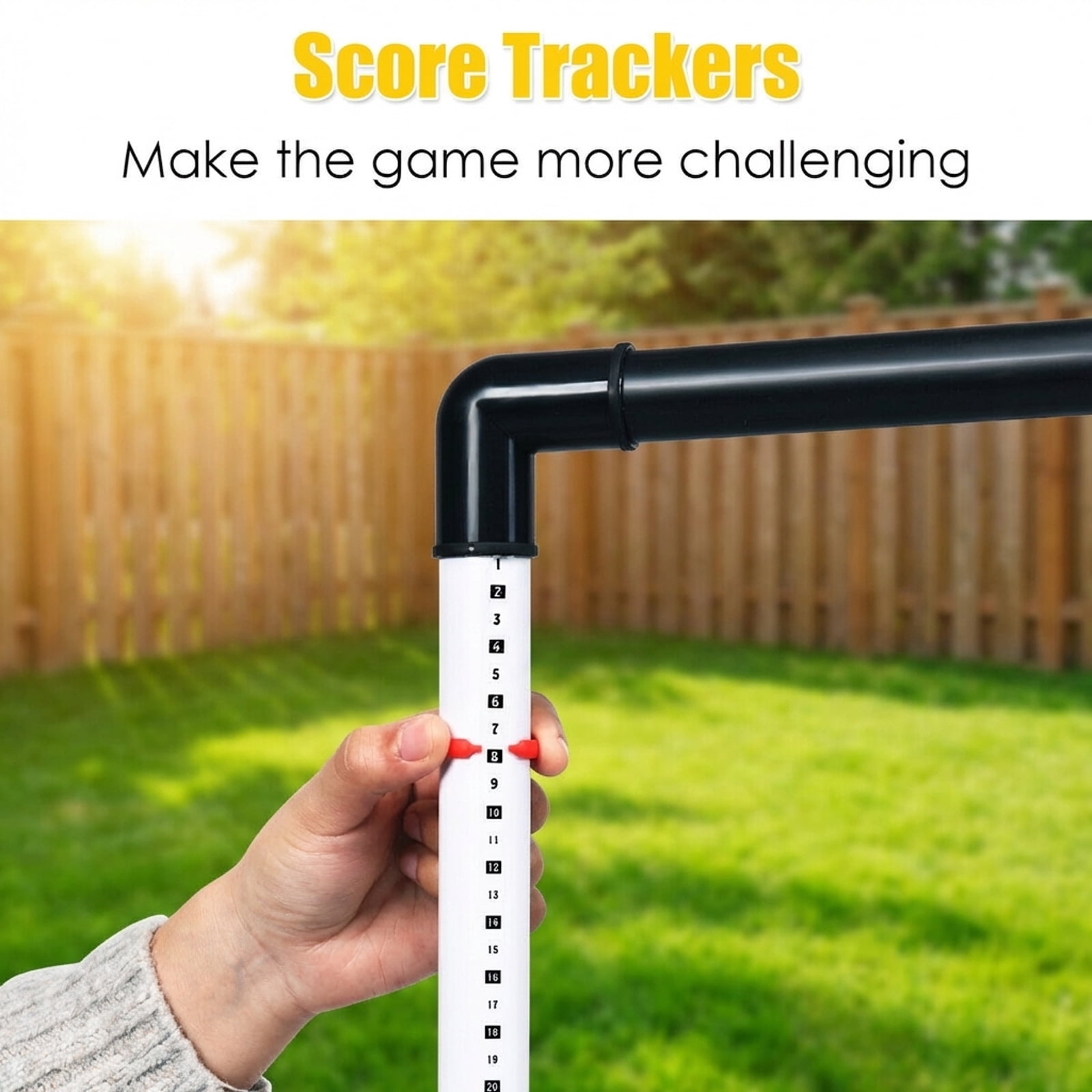 Redsmile Ladder Ball Toss Game Set with Bolas Score Tracker and Carrying Bag Outdoor Lawn Game for Family Kids Adults - Multicolor