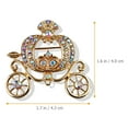 thumbnail image 2 of 1Set Rhinestone Pumpkin Brooch For Women Hat And Scarf Accessories Golden Jewelry, 2 of 8