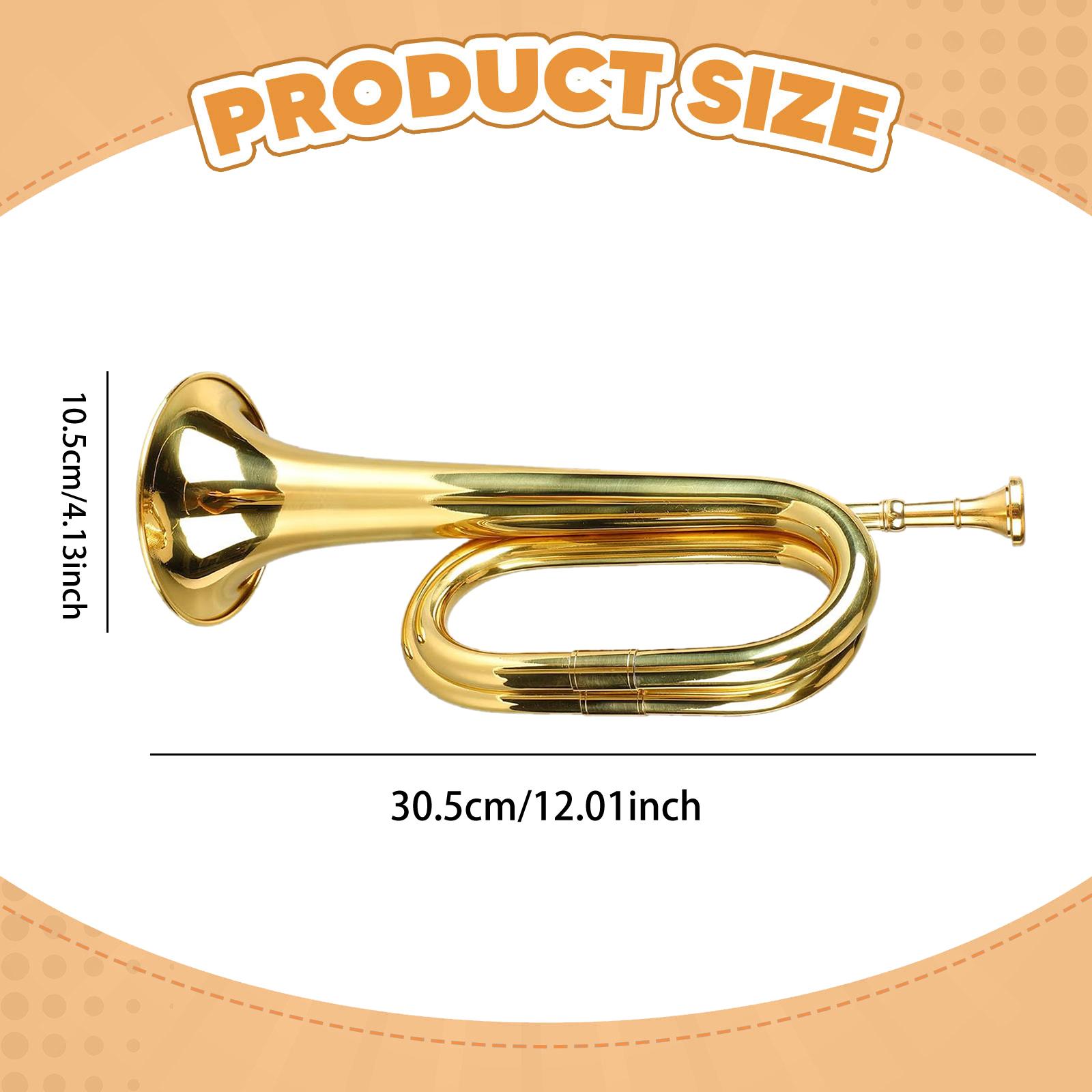 MERIGLARE Portable Professional Trumpet Made of Brass Alloy, Wind Instrument for Children, Advanced Students, Young Professionals And Orchestras.