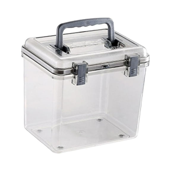 Kuntesetty Camera Protective Case with Handle Transparent Waterproof Dry Box Wear Resistant 20cmx16cmx18cm