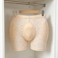 thumbnail image 2 of Xijirk Women Lace Padded Enhancer Shapewear Shorts with Lifter Pads for Daily Under Dresses Wear,Beige,S, 2 of 5