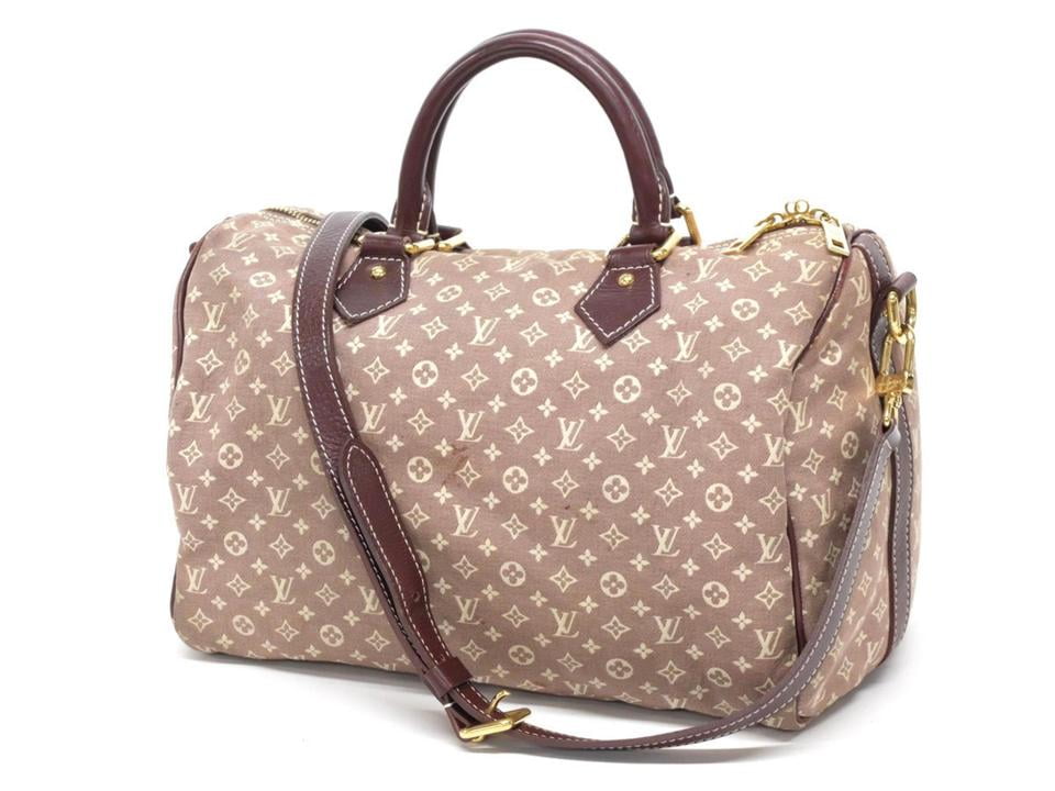 Louis Vuitton Sepia Monogram Mini Lin Idylle Speedy Bandouliere 30 with  Strap 240257 - Walmart.com
