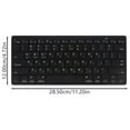 thumbnail image 2 of Dsseng Keyboard Wireless Hebrew Wireless Computer Keyboard Computer Electronic Keyboard, 2 of 8