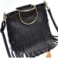 thumbnail image 4 of LinYooLi Women Fashion Shoulder Crossbody Tote Handbag Purse Fringe Messenger Bag Purse, 4 of 8