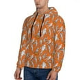 thumbnail image 2 of KLL Halloween Mummy Print Mens Hoodie Long Sleeve Casual Pullover Hooded Sweatshirt Fashion Drawstring Hoodies with Pocket-4X-Large, 2 of 6