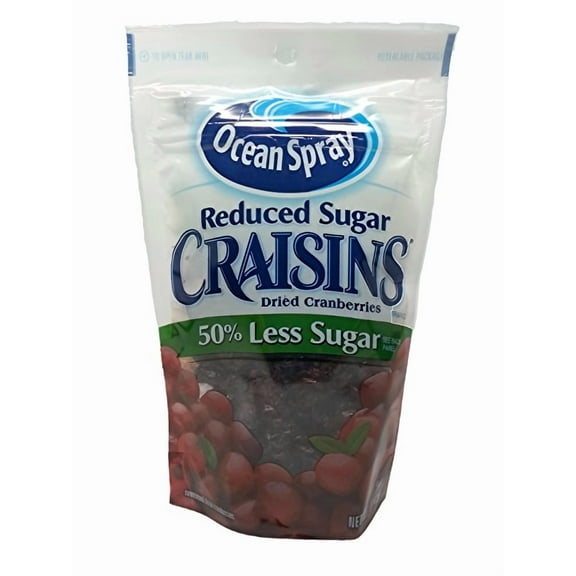 Ocean Spray Craisins Dried Cranberries Reduced Sugar (Pack of 12)