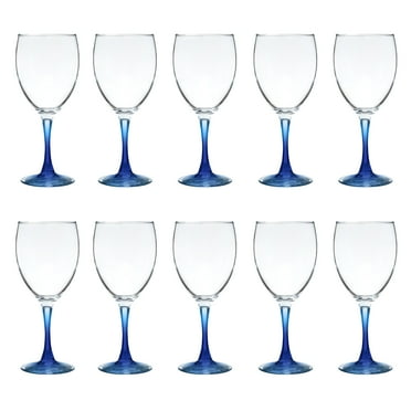 DISCOUNT PROMOS Nuance 10.5 oz. Wine Glasses, Durable Glass, Classic Elegance - Set of 10