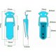 thumbnail image 2 of 12 Pieces Hood Clip, Lever Latch, Spring Latch, Toggle Latch Spring Clasp with Hook Stainless Steel Spring Latch for Cabinet, Box, Drawer, Wardrobe, 2 of 5