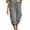 #03 Gray 【Mix, Match & Rotate: Stock Up on Daily Colors】, variant on Womens Cargo Capri Pants, Elastic Waist Drawstring Cropped Pants with Multi Pockets, Outdoor, Walking Casual Workout Wear | VerBelle,Army Green L