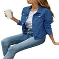 thumbnail image 3 of Veste en Denim Extensible pour Femmes, 3 of 9