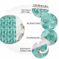 thumbnail image 6 of Teal Geometric Waterproof Fabric Shower Curtain,Modern Morocco Abstract Art Waterproof Fabric Shower Curtain for Bathroom Curtains Bathtubs Hotel Shower Curtains with 12 Hooks Extra Long 72x96, 6 of 8