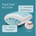 thumbnail image 2 of Coop Sleep Goods Eden Cool+ Adjustable Pillow, Queen, Memory Foam, Cooling Gel, Neck Support, 2 of 10