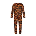 thumbnail image 6 of Halloween Family Pajamas Set Long Sleeve Crew Neck, Soft Matching Halloween Pajamas with Pumpkin Ghost Print, Cute Family Halloween Pajama Set for Party, 6 of 6