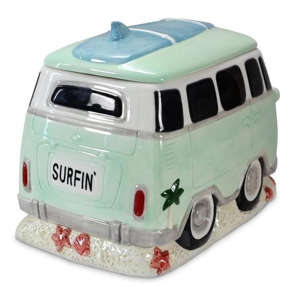 Young's Inc. Ceramic Cookie Jar - Cute Kitchen Counter Storage Canister with Lid - Perfect for Cookies, Coffee, Tea, Candy, Dog Treats, and More - Ca