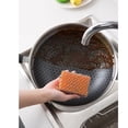 thumbnail image 5 of La red del cepillo del silicón del acero inoxidable con la red del depurador del hierro de la cocina echó el limpiador resistente del plato, 5 of 5