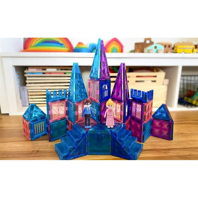 Diamond Magnetic Tiles 102pcs, Magnetic Building Blocks Princess