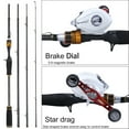 thumbnail image 5 of Sougayilang Baitcasting Fishing Reel and Casting Rod Combo with Carbon Fiber Fishing Pole Smooth 18+1BB Fishing Reel, 5 of 8