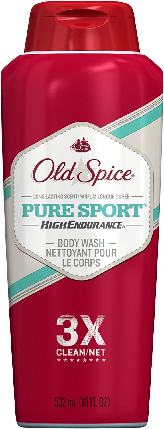 Old Spice High Endurance Pure Sport Body Wash 18 oz (Pack of 2