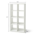 thumbnail image 6 of Better Homes & Gardens 8-Cube Storage Organizer, Textured White, 6 of 10